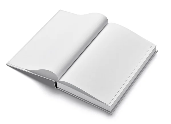 Book notebook textbook white blank paper template — Stock Photo, Image