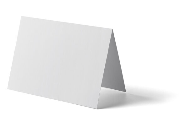 folded leaflet white blank paper template book