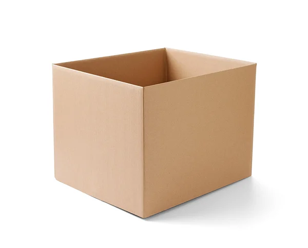 Lepenkové krabice balíček přesun dopravy dodávky — Stock fotografie