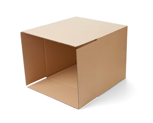 Cardboard box package moving transportation delivery — Stock Photo, Image