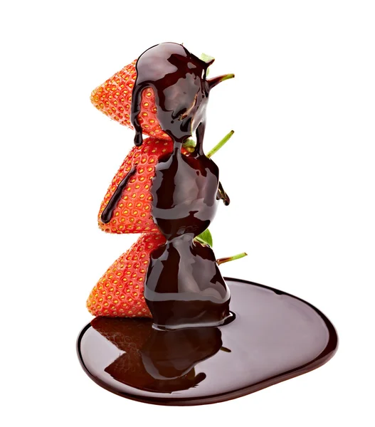 Шоколадний полуничний десерт цукерки їжа — стокове фото