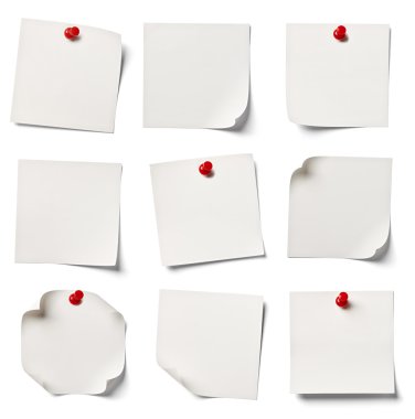 Beyaz not kağıdı ofis iş