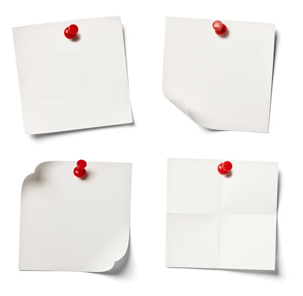 White note paper office business — Stock Photo, Image