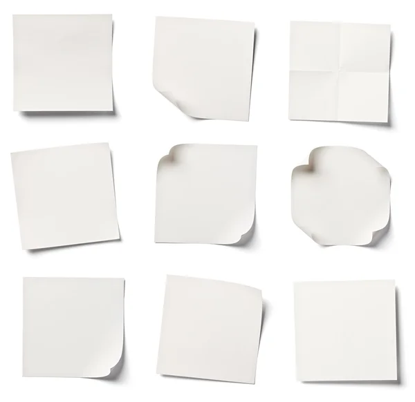 White note paper office business — Stock Photo, Image