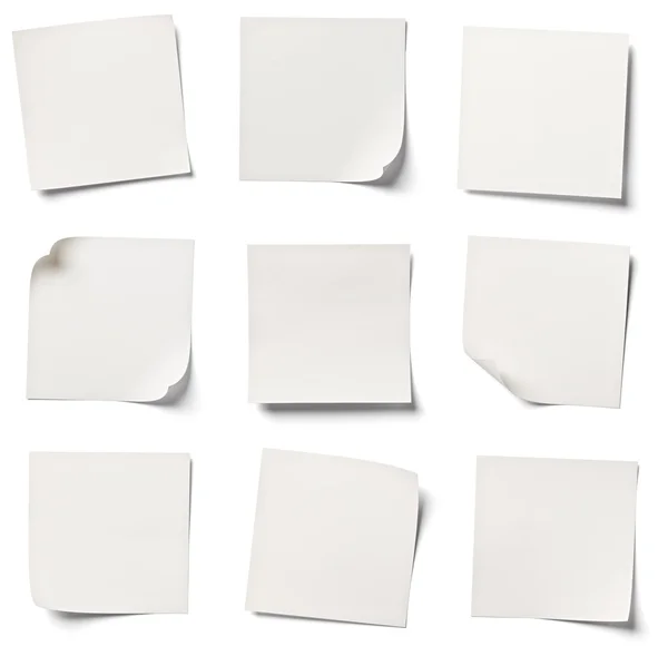 White note paper office business — Stock Photo, Image