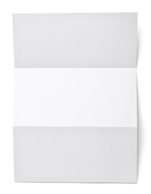 Broşür mektup kartvizit beyaz boş kağıt şablonu