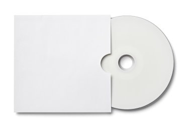 DVD disk dijital bilgisayar iş zarf şablonu