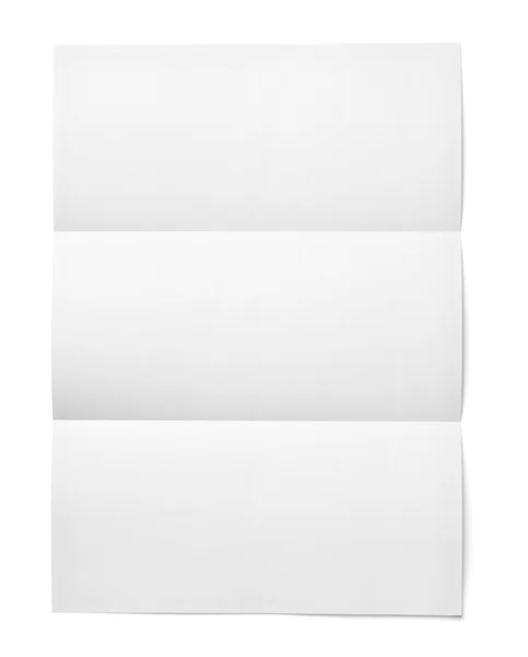 Leaflet letter business card white blank paper template — Stock Photo, Image