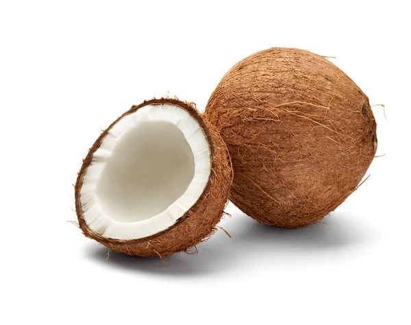 Coco tierra copos secos fruta alimentos — Foto de Stock