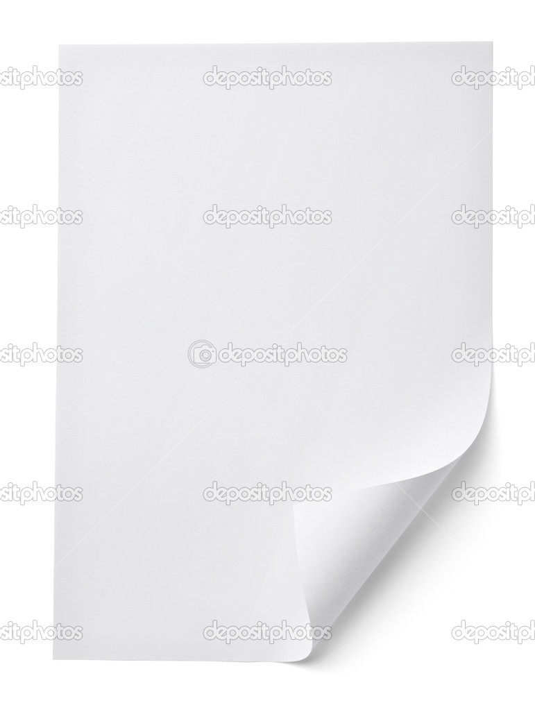 Leaflet letter business card white blank paper template