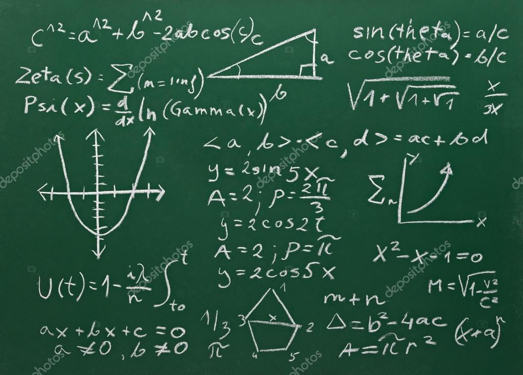 close up of math formulas on a blackboard stock photo picsfive