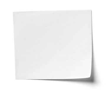 Beyaz not kağıdı ofis iş