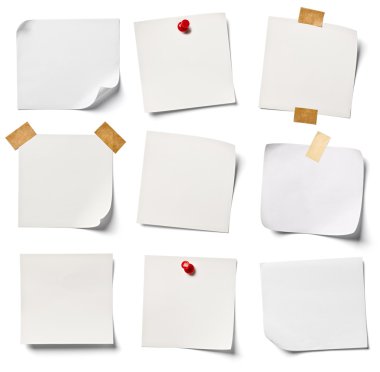 Beyaz not kağıdı ofis iş