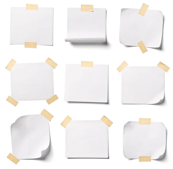 White note paper office business — Stock Photo, Image