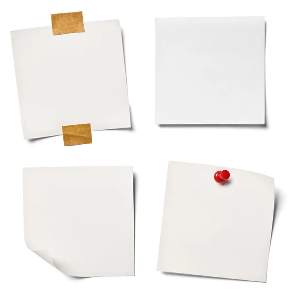 White note paper office business — Stock Photo, Image