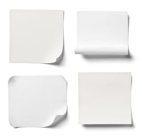 Bürogeschäft mit weißen Zetteln — Stockfoto