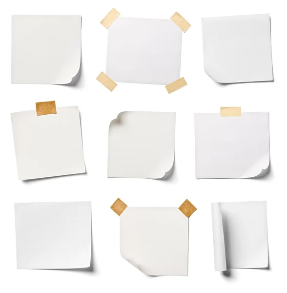 White note paper office business — Stock Photo, Image