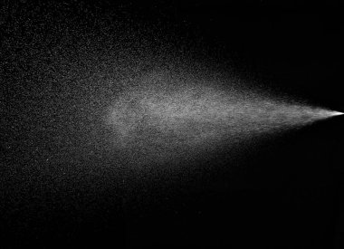 Sprey su damlası buhar havası