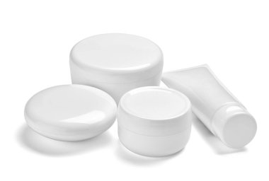 Beyaz krem kabı kavanozu güzellik nemlendirici tüp sabunu