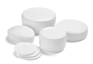 Beyaz krem kabı kavanozu güzellik nemlendirici tüp sabunu