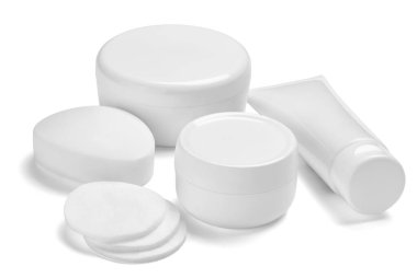 Beyaz krem kabı kavanozu güzellik nemlendirici tüp sabunu