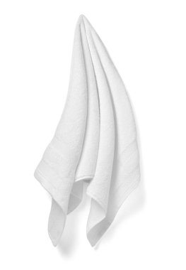 Havlu pamuğu banyodaki beyaz spa kumaşı.