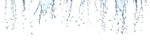 Vannplaskeblå flytende boble – stockfoto