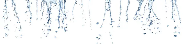 Vannplaskeblå flytende boble – stockfoto