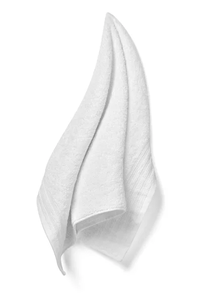Serviette coton salle de bain tissu spa blanc textile — Photo