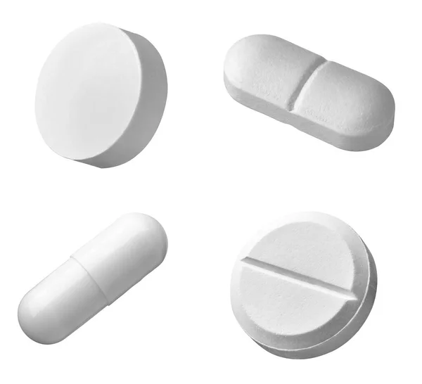 White pill medical drug medication — Stock Photo, Image