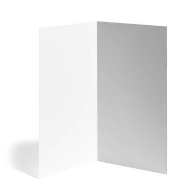 katlanmış kitapçık beyaz boş kağıt şablonu kitap