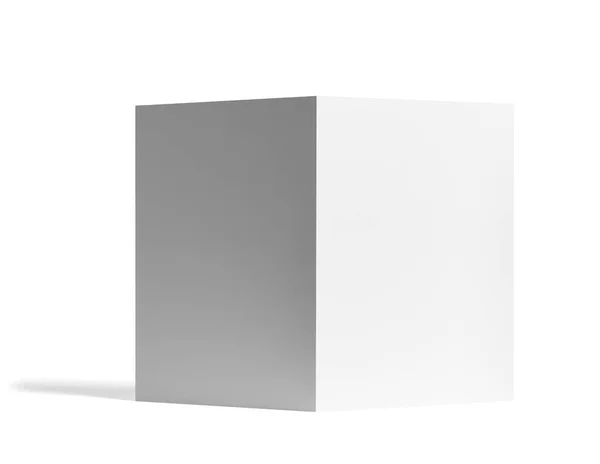 Dépliant plié blanc livre modèle de papier blanc — Photo