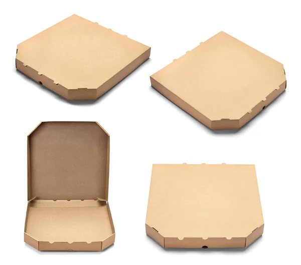 Pizza box food cardboard delivery package — Stock Photo, Image