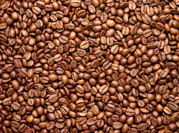 Kaffebönor bruna rostade koffein espresso frön — Stockfoto