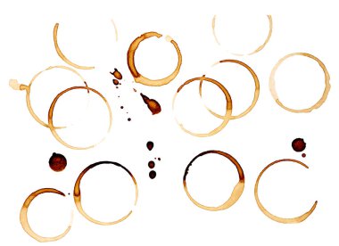 Kahve lekeli içecek.