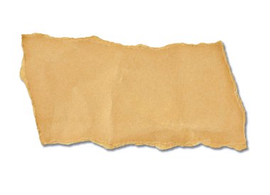 Kağıt boş işaret etiketi etiketi arka plan yırtılmış pad iletisi antika kahverengi kardbord