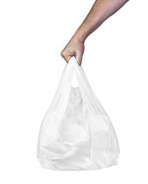 Plastik torba beyaz alışveriş kirlilik ortamı taşır