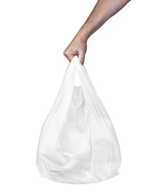 Plastik torba beyaz alışveriş kirlilik ortamı taşır