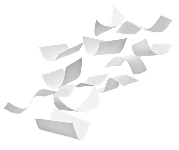 Documento en papel volante papeleo negocio oficina de viento —  Fotos de Stock
