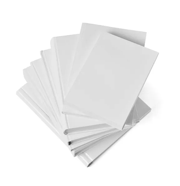 Buch Papier Bildung Seite Literatur Notizbuch Lehrbuch Stack White Design Attrappe — Stockfoto