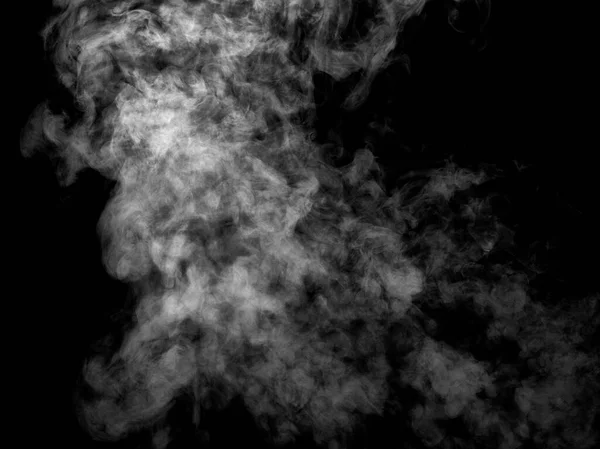 Smoke steam fog air background shape black cloud background moisture abstract light stream flow — Stock Photo, Image