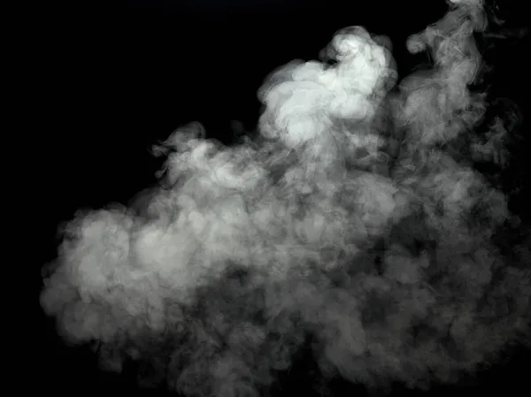 Smoke steam fog air background shape black cloud background moisture abstract light stream flow — Stock Photo, Image