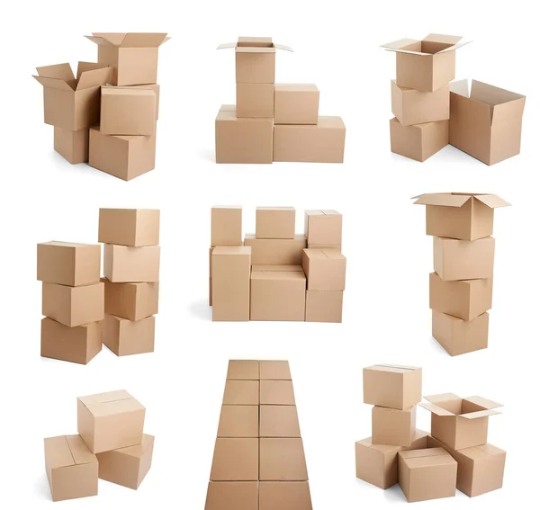 Box package delivery cardboard carton — Stock Photo, Image