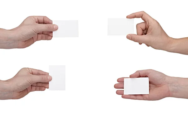 Marcaj marcaj eticheta mână care deține hârtie — Fotografie, imagine de stoc