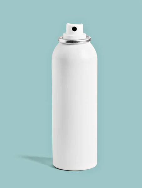 Hajlakk aeroszolos flakon sovány tartály termék ellátás csomagolás kozmetikai üres szépség design dezodor — Stock Fotó