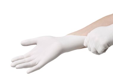 Lateks eldiven koruma virüsü korona koronavirüs hastalığı salgını sağlık hijyen eli
