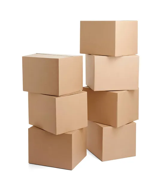 Box package delivery cardboard carton — Stock Photo, Image