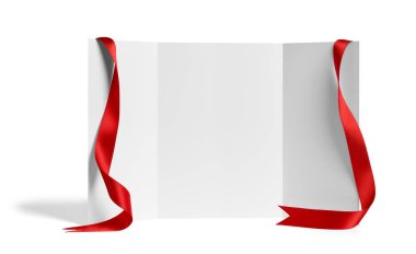 Kurdele, kart, broşür, basılı noel kutlaması.