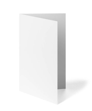 katlanmış kitapçık beyaz boş kağıt şablonu kitap