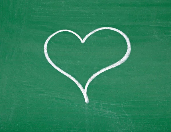 Srdce láska tabuli tabule romantické kreslení — Stock fotografie